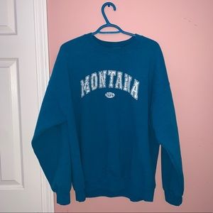 Oversized Graphic Crewneck Sweatshirt